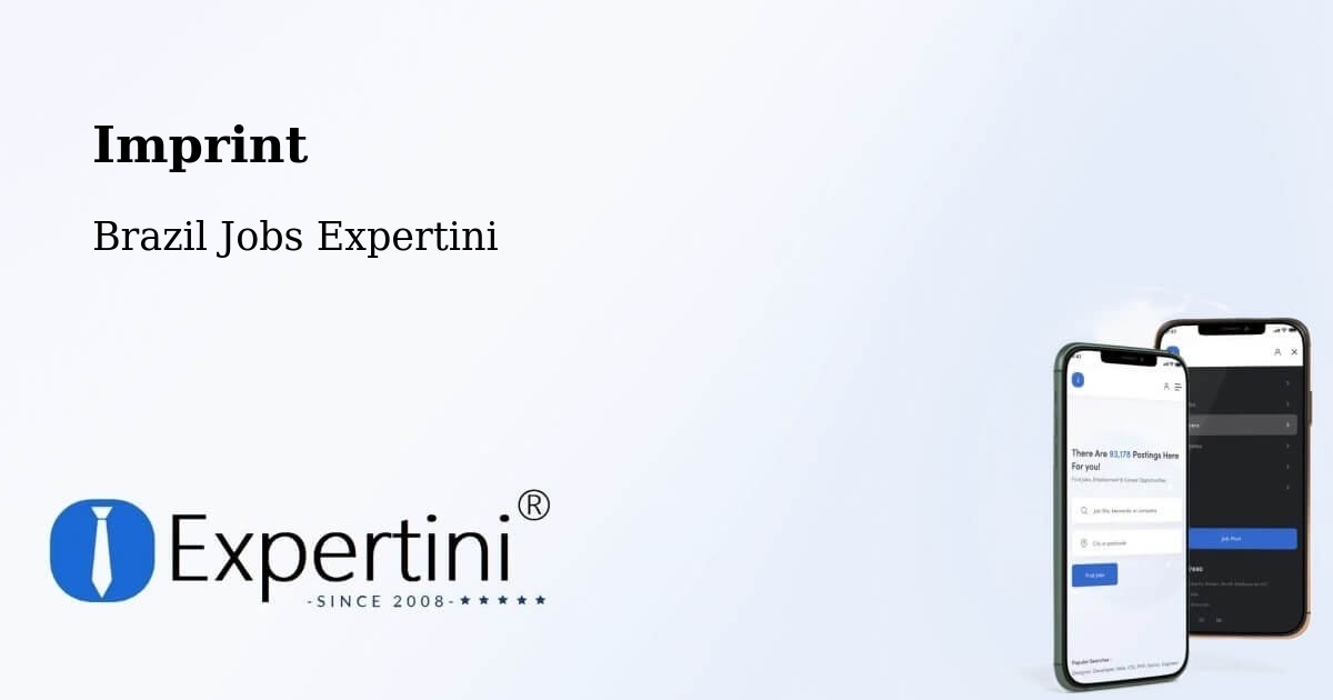 Imprint – Holambra - Brazil Jobs Expertini